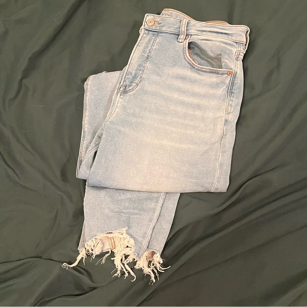 Soft knit stretchy AE Mom Jeans